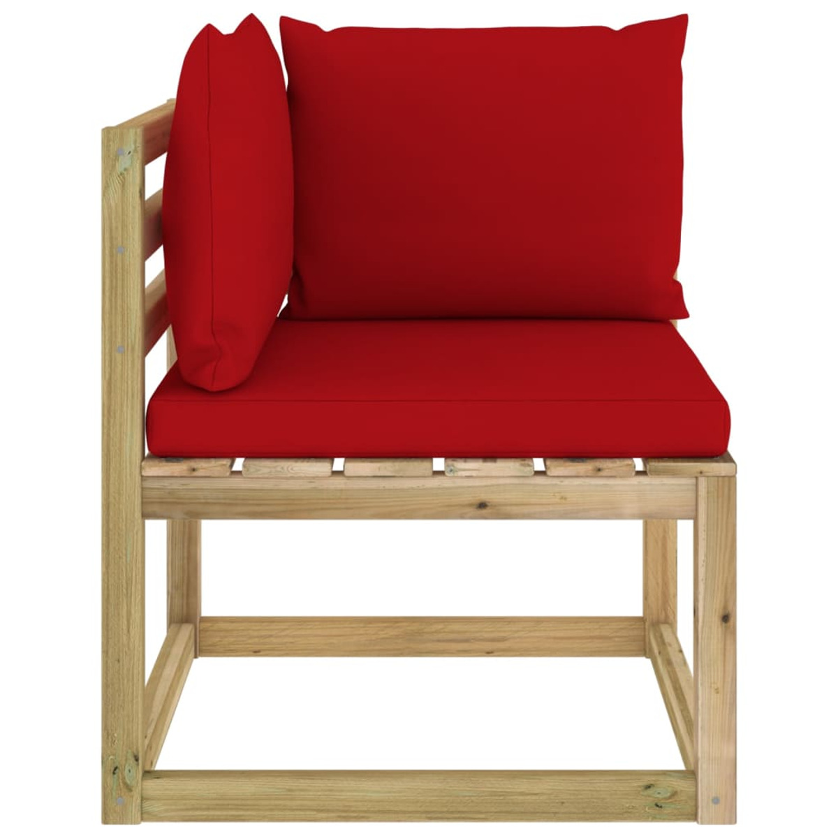 Rot Gartensofa, VIDAXL 3065111