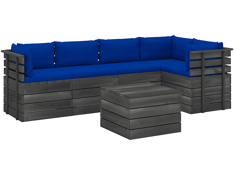 VIDAXL 3061957 Gartentisch- Stuhlset, und Blau