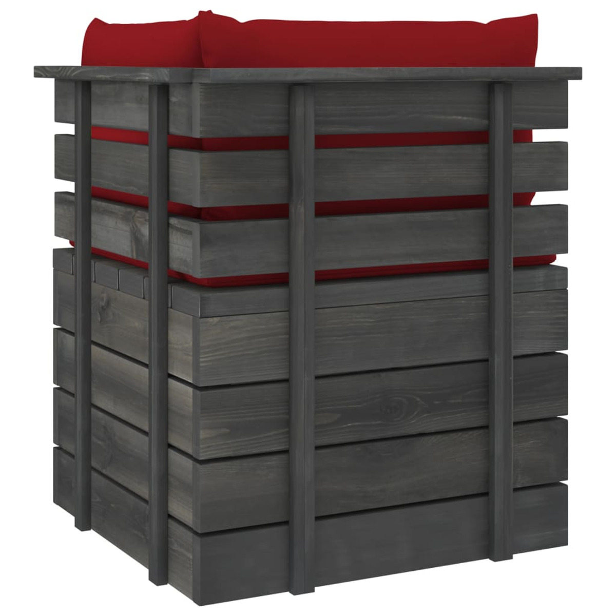 und VIDAXL Stuhlset, 3061752 Gartentisch- Rot