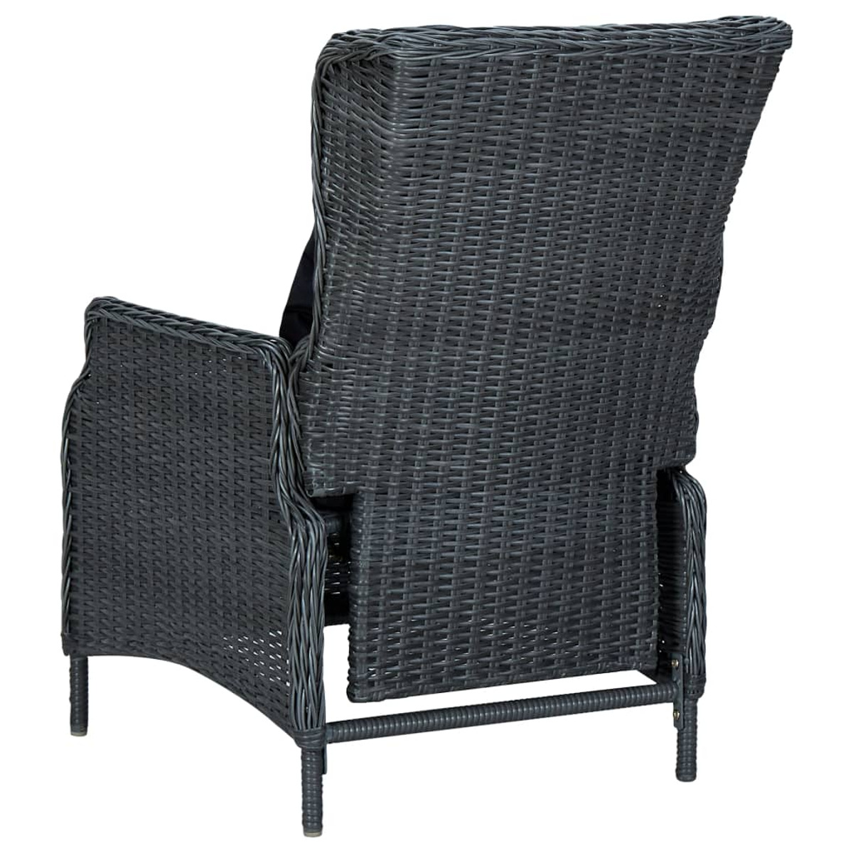 Schwarz Gartentisch- Stuhlset, VIDAXL 3060139 und