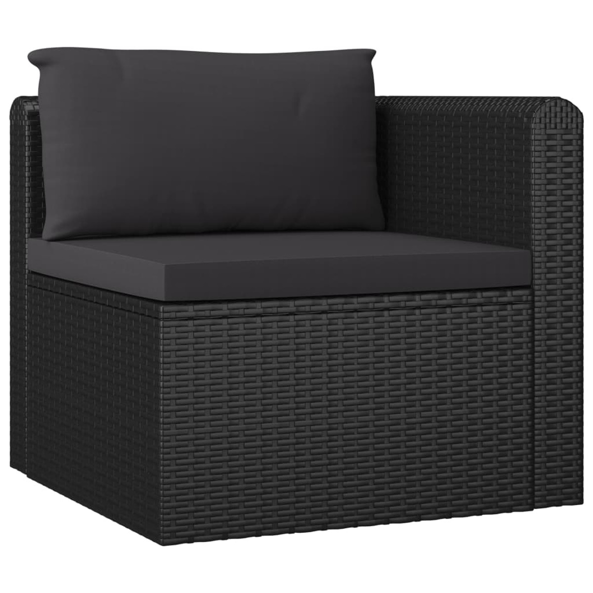 VIDAXL 3059501 und Stuhlset, Schwarz Gartentisch