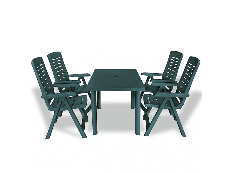 Grün Stuhlset, und Gartentisch- VIDAXL 275079