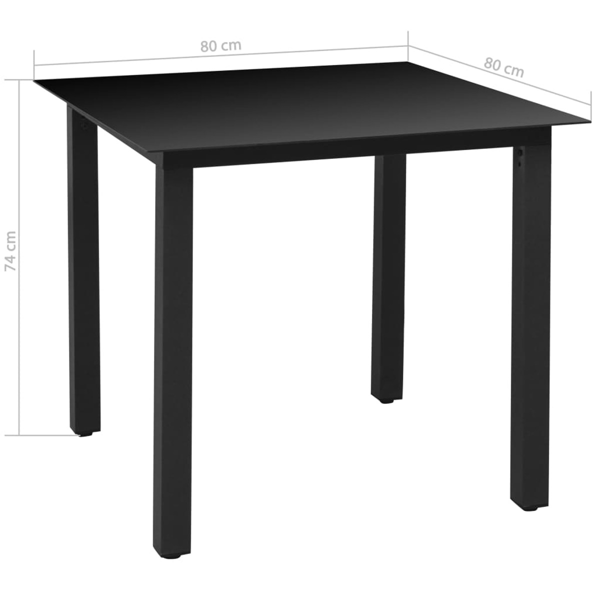 42778 Stuhlset, VIDAXL und Gartentisch- Mehrfarbig