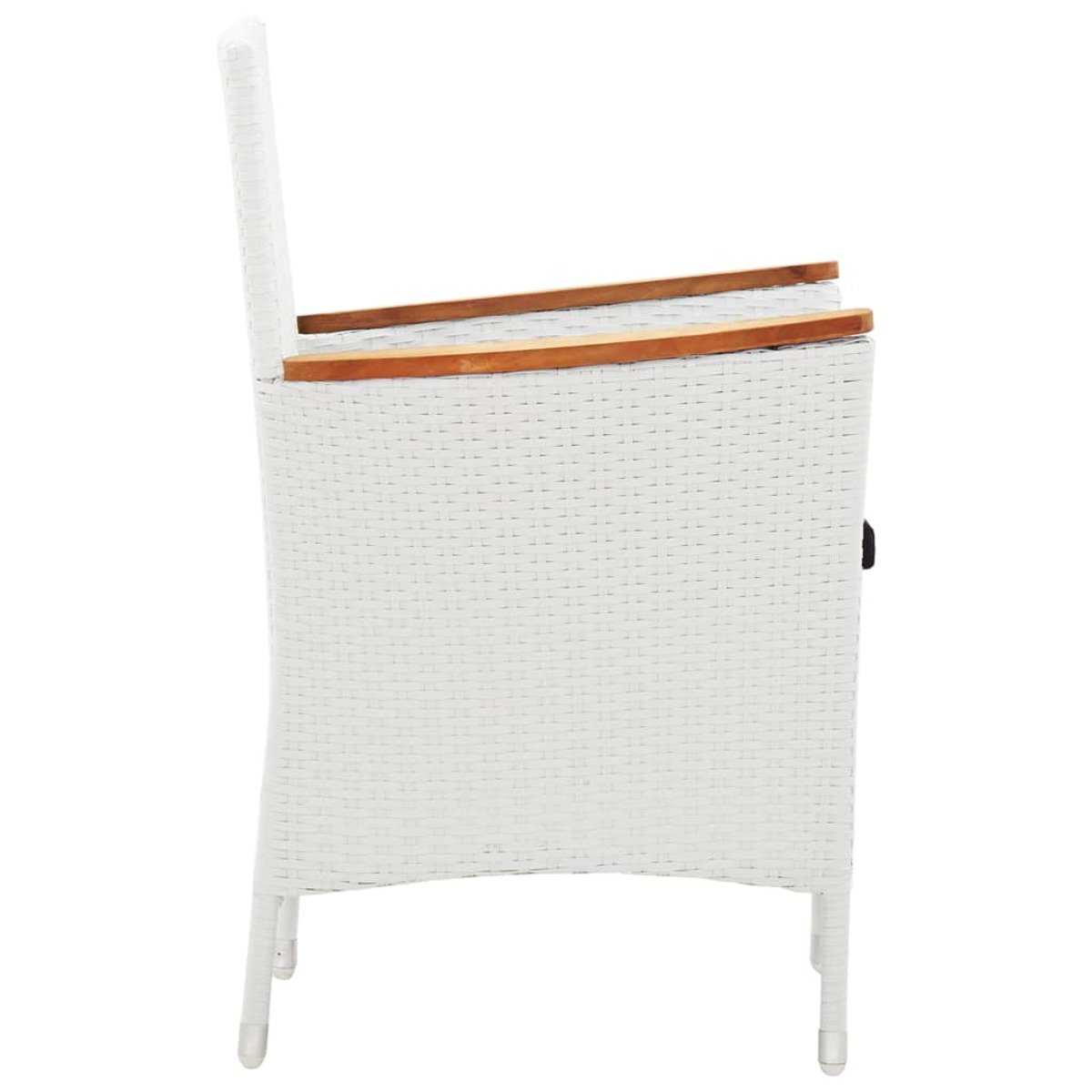 VIDAXL und Gartentisch- Stuhlset, 45980 Weiß