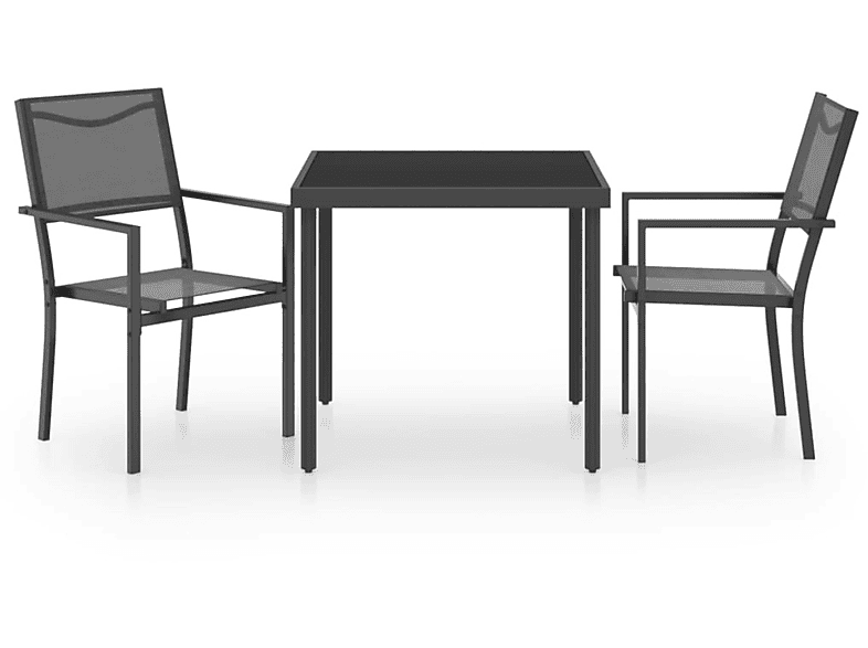3073522 Stuhlset, VIDAXL und Schwarz Gartentisch-