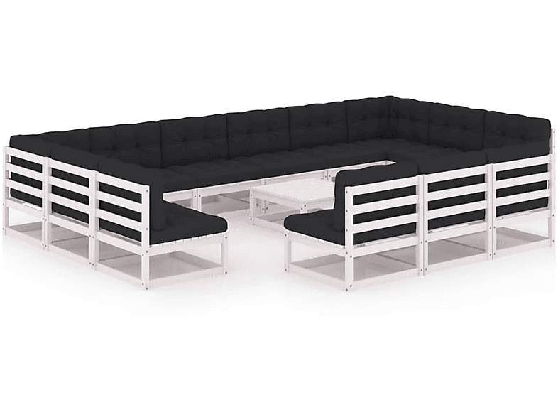 VIDAXL 3077250 Stuhlset, Gartentisch- Weiß und