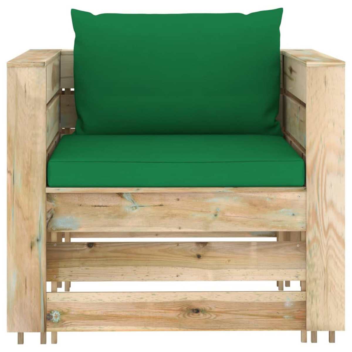 VIDAXL 3074836 Stuhlset, Grün und Gartentisch-