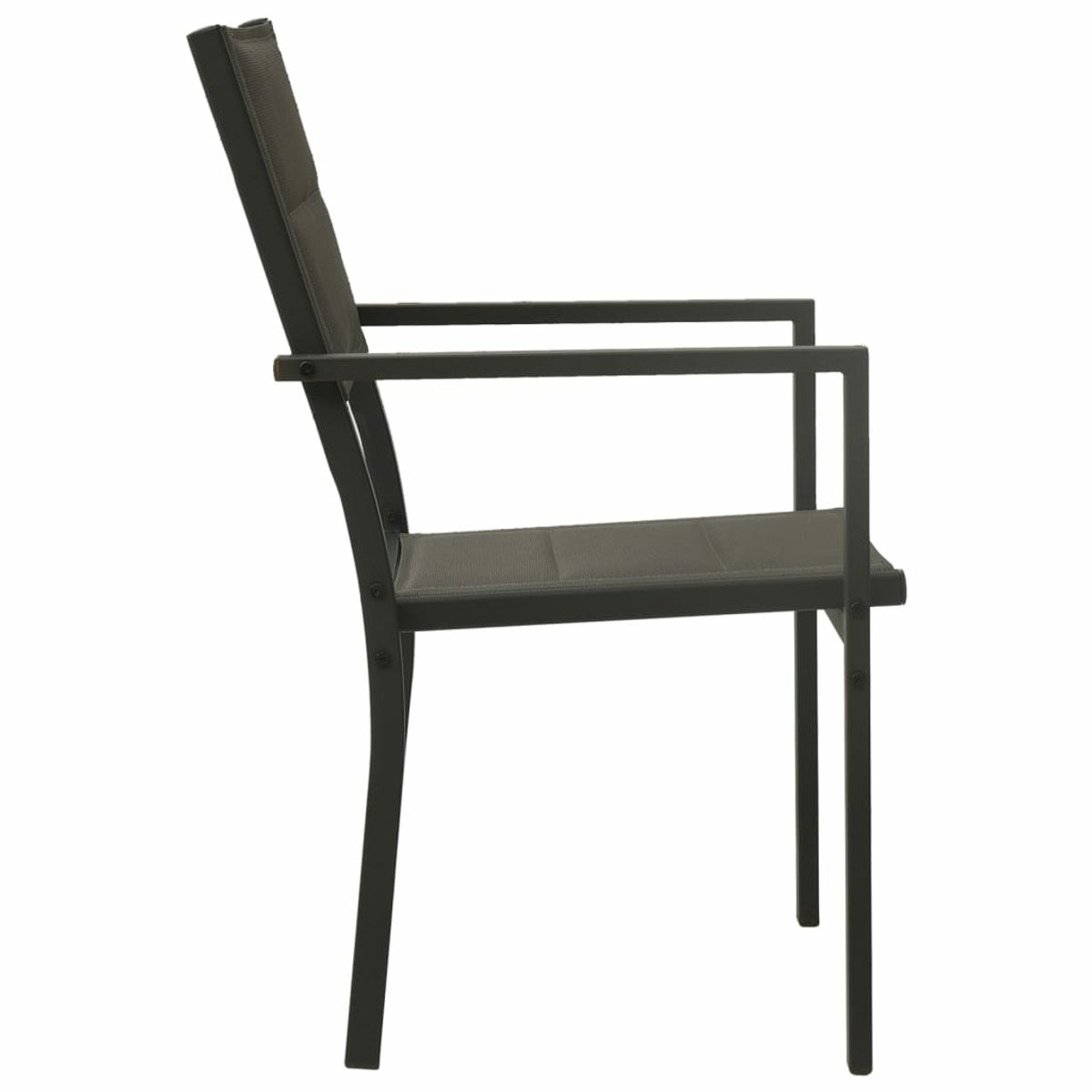 3073532 Stuhlset, Gartentisch- VIDAXL Schwarz und