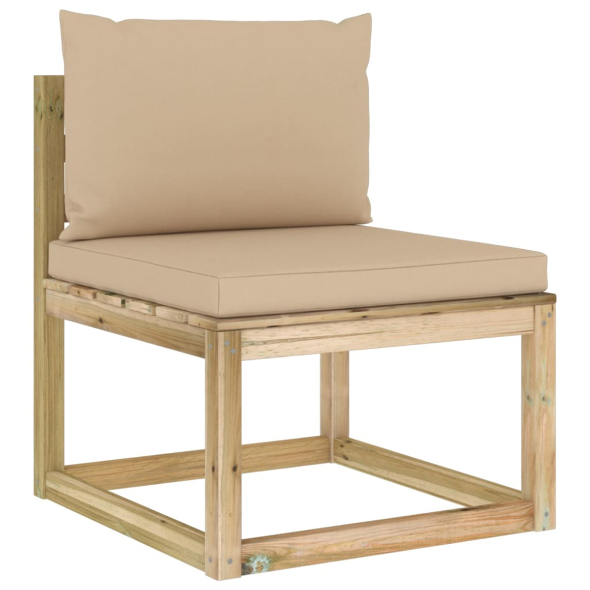 Gartentisch- Stuhlset, Beige 3065040 VIDAXL und