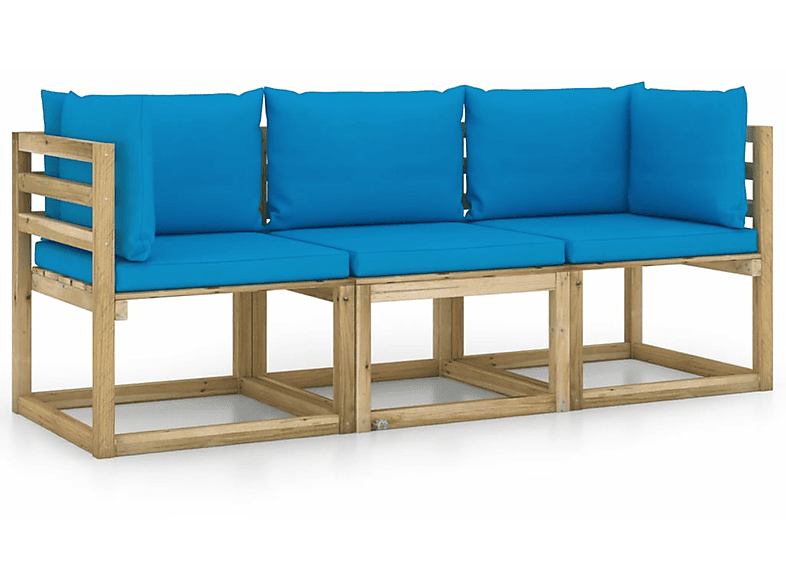 Gartentisch- Blau und VIDAXL 3065055 Stuhlset,