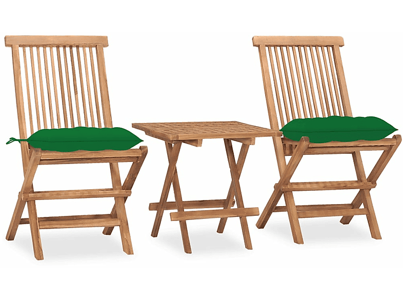 VIDAXL 3063218 Gartentisch- und Stuhlset, Grün | Gartenmöbel Sets