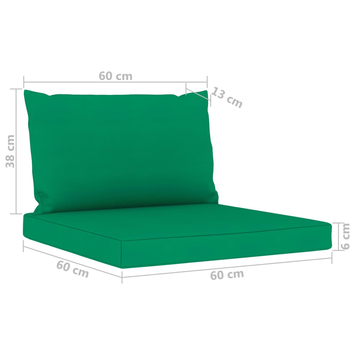 3067385 Stuhlset, und Gartentisch- VIDAXL Grün