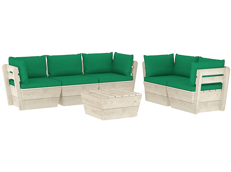 VIDAXL 3063521 Gartentisch- und Stuhlset, Grün | Gartenmöbel Sets
