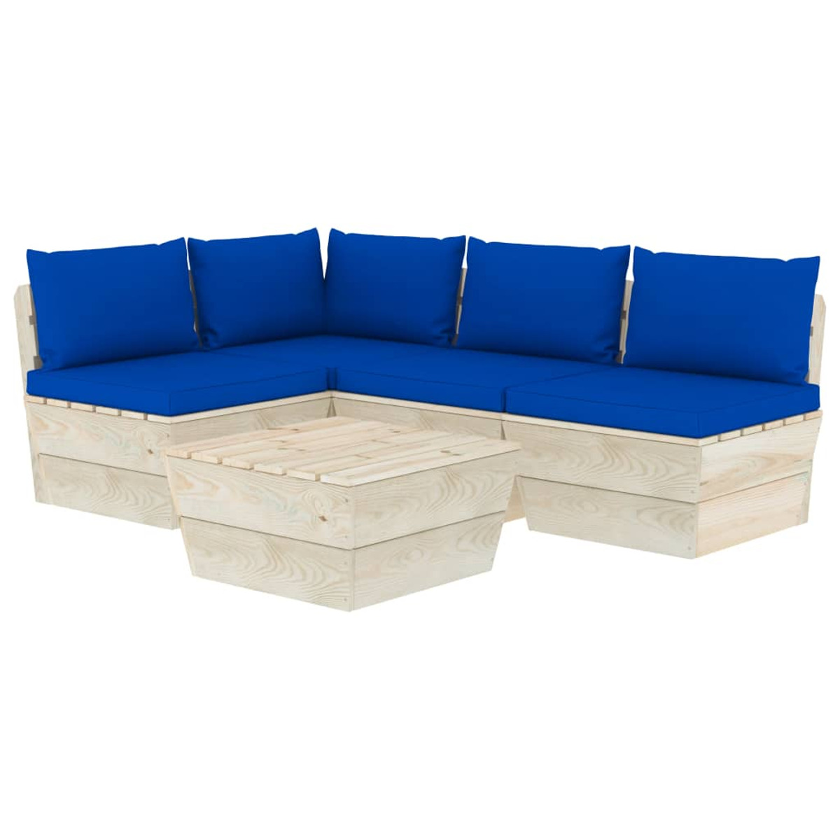 Gartentisch- Blau und VIDAXL 3063490 Stuhlset,