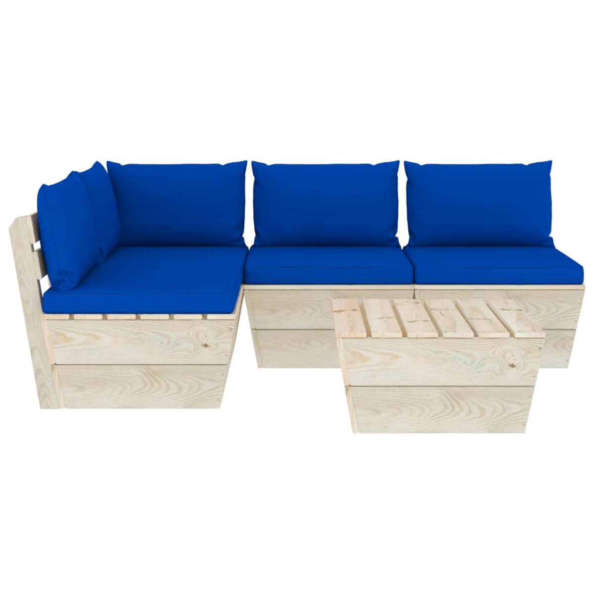 Gartentisch- Blau und VIDAXL 3063490 Stuhlset,