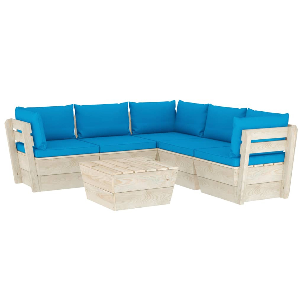 VIDAXL 3063532 Gartentisch- Stuhlset, und Blau