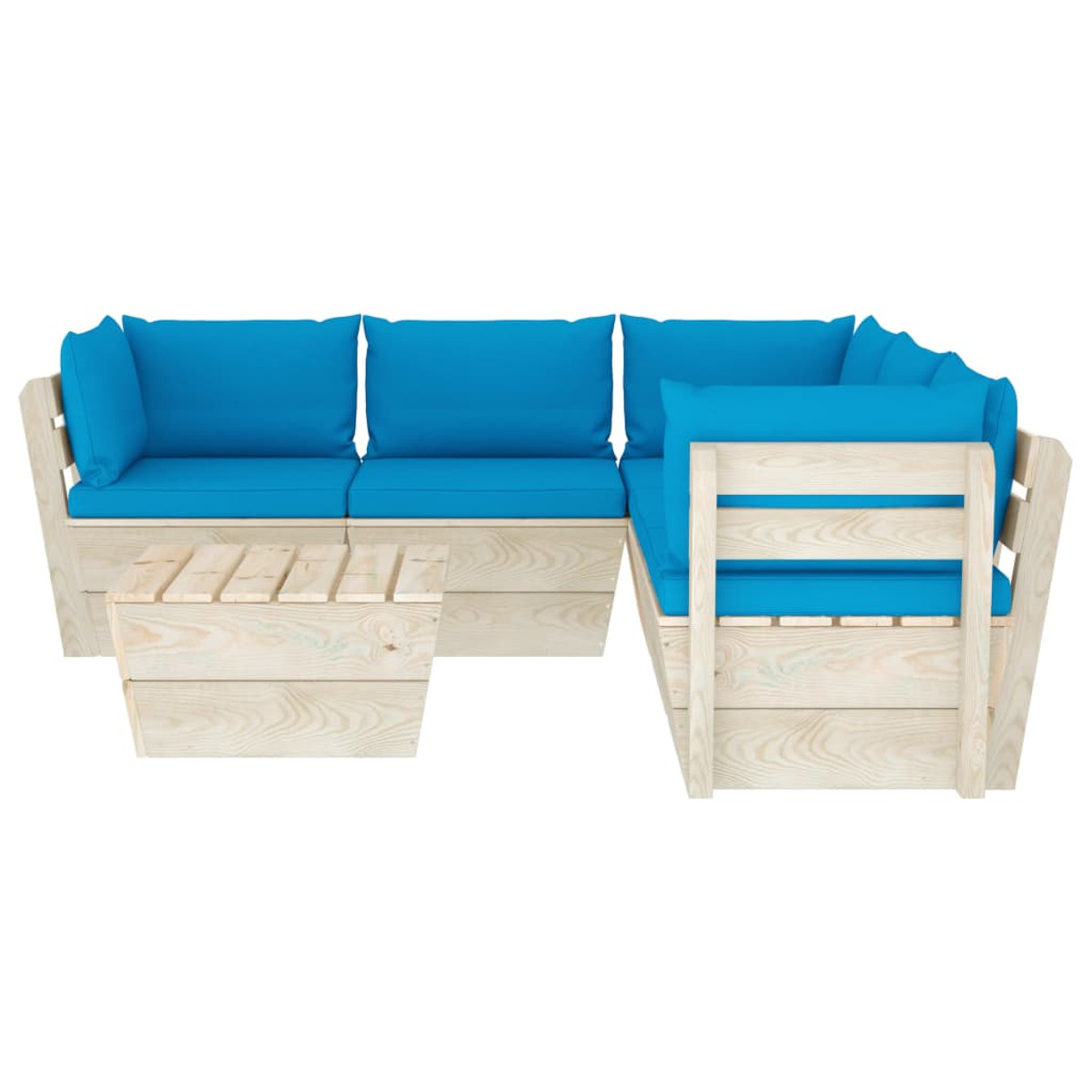 VIDAXL 3063532 Gartentisch- Stuhlset, und Blau