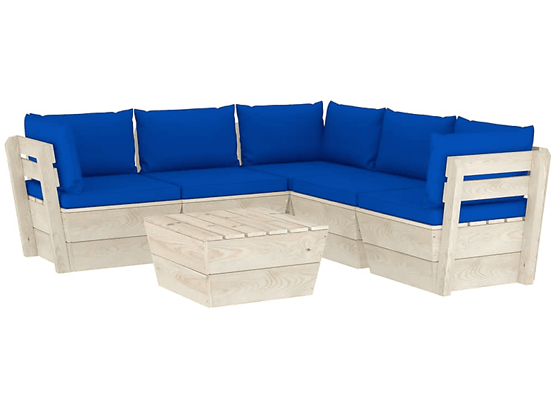 VIDAXL 3063538 Gartentisch- und Stuhlset, Blau | Gartenmöbel Sets