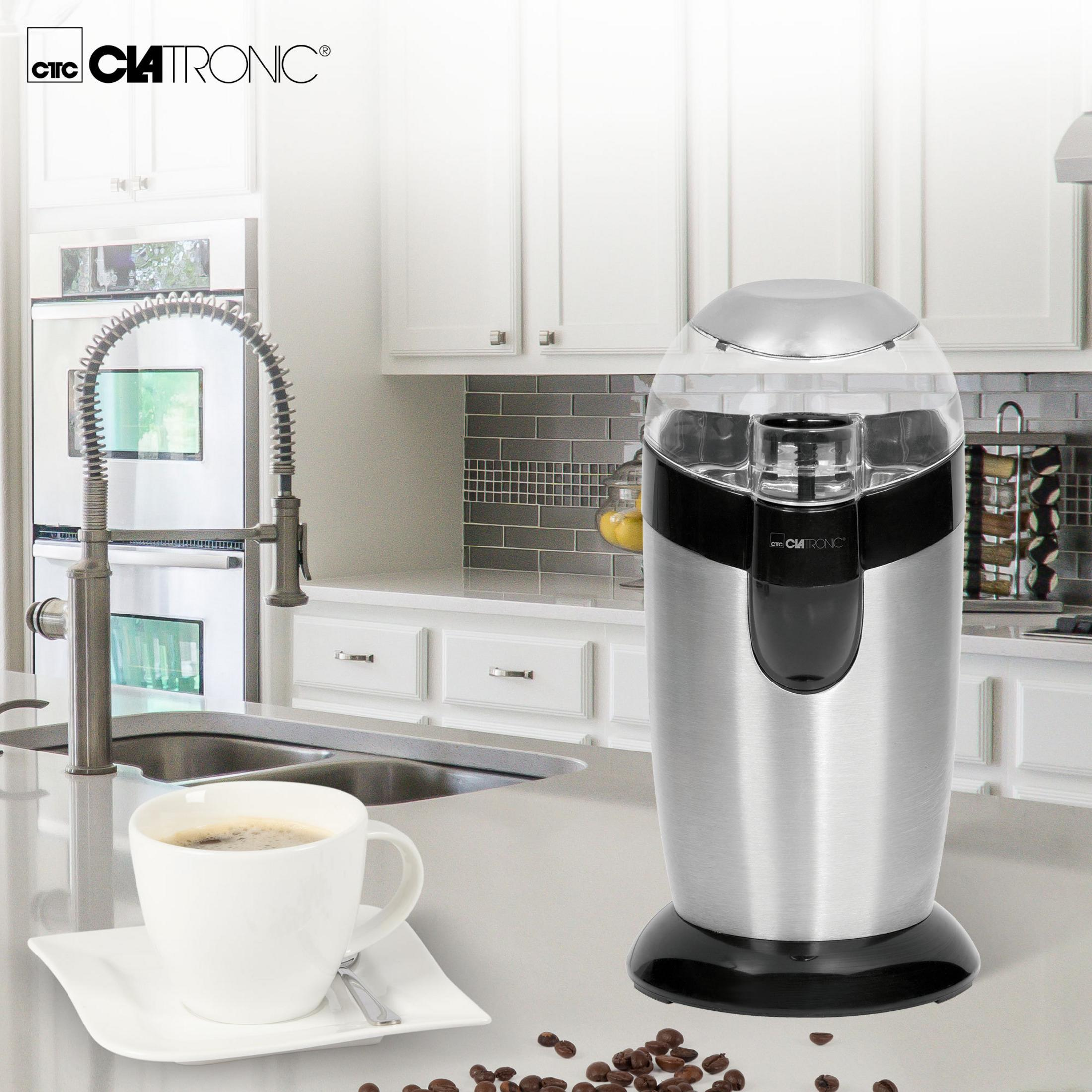CLATRONIC KSW 3307 (120 Schlagmahlwerk) Kaffeemühle Silber Watt