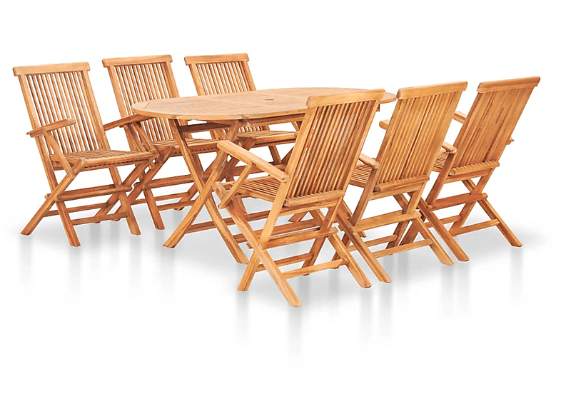 Braun und Gartentisch- Stuhlset, VIDAXL 48999