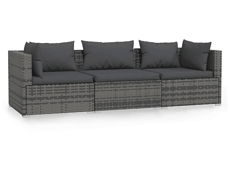 VIDAXL 317511 Gartentisch- und Stuhlset, Grau