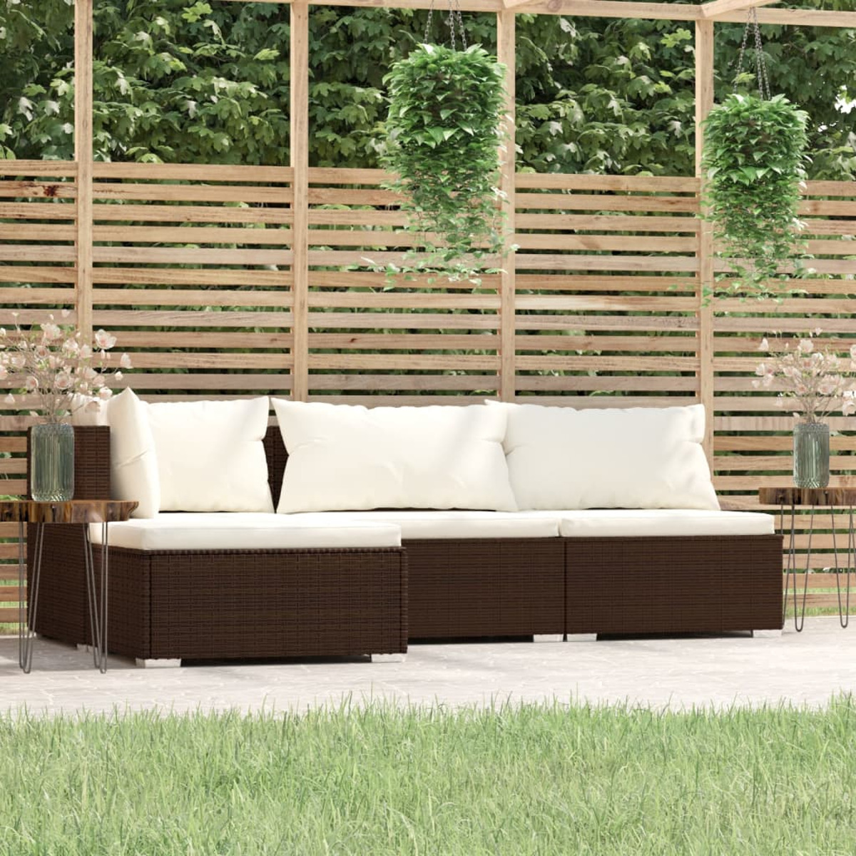 Stuhlset, Gartentisch- Braun und VIDAXL 317501