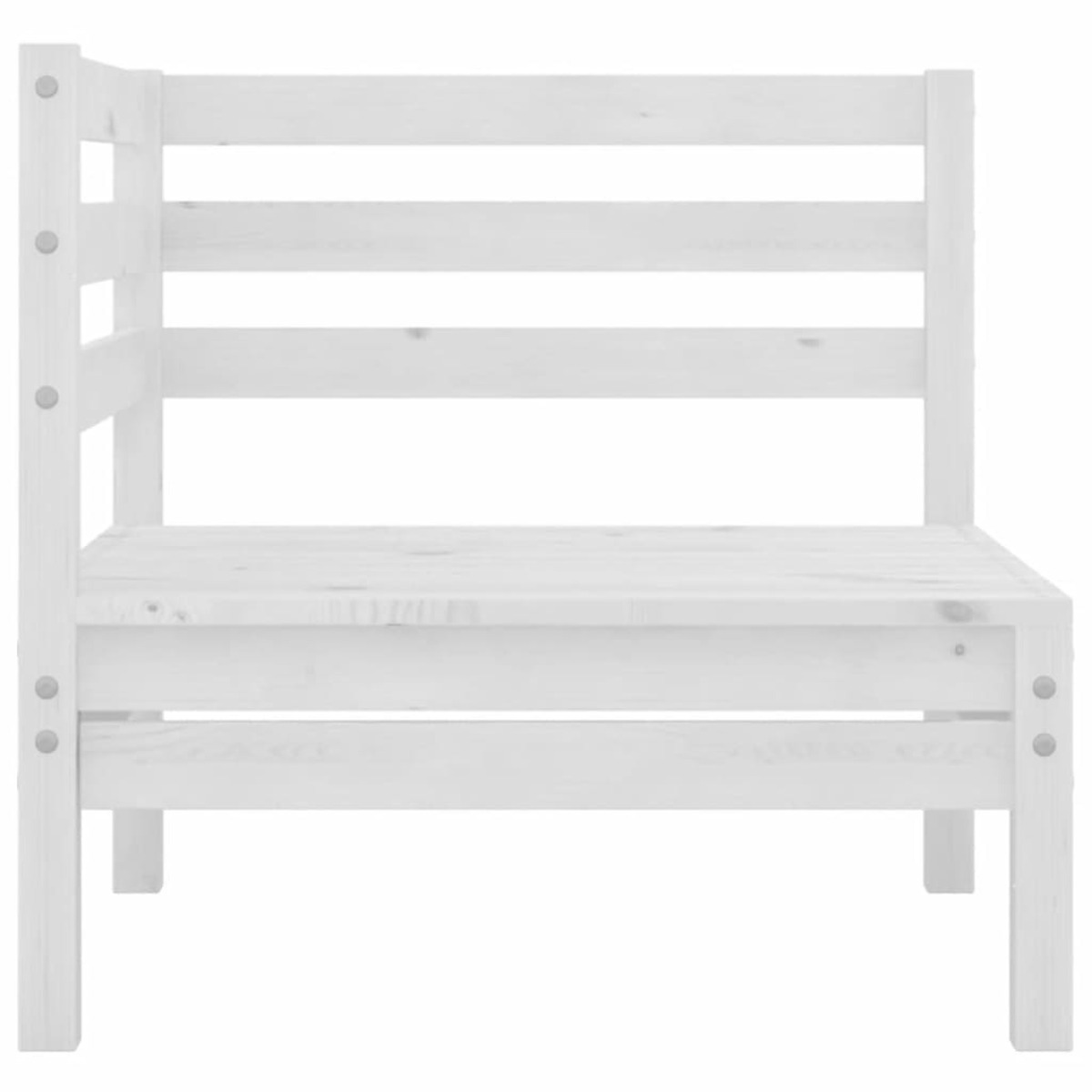 VIDAXL 3082618 Gartentisch- Stuhlset, Weiß und