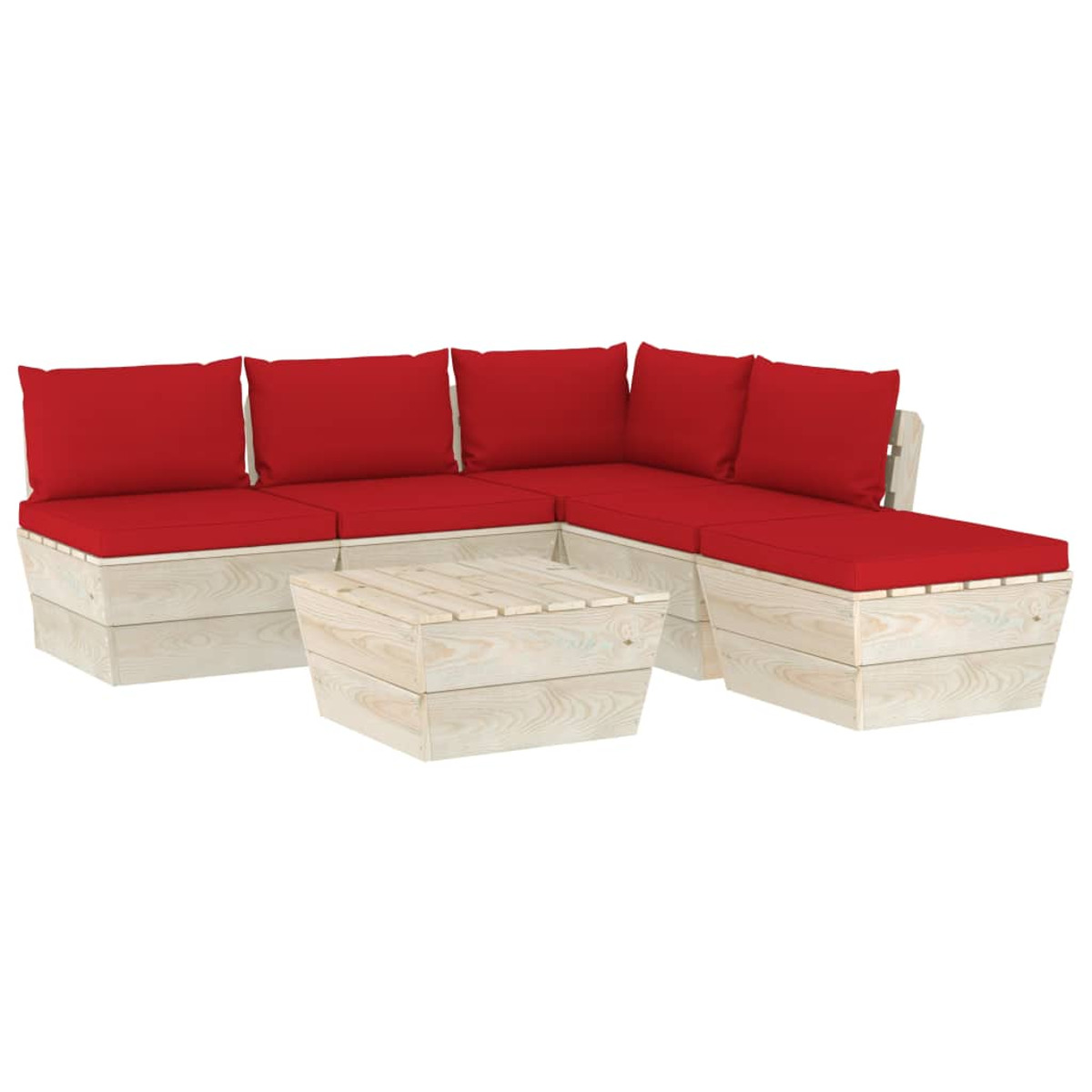 VIDAXL 3063546 Rot und Gartentisch- Stuhlset