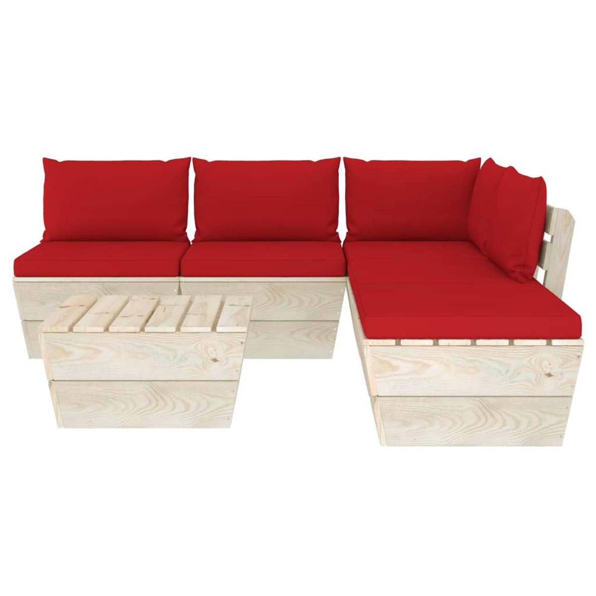 VIDAXL 3063546 Rot und Gartentisch- Stuhlset