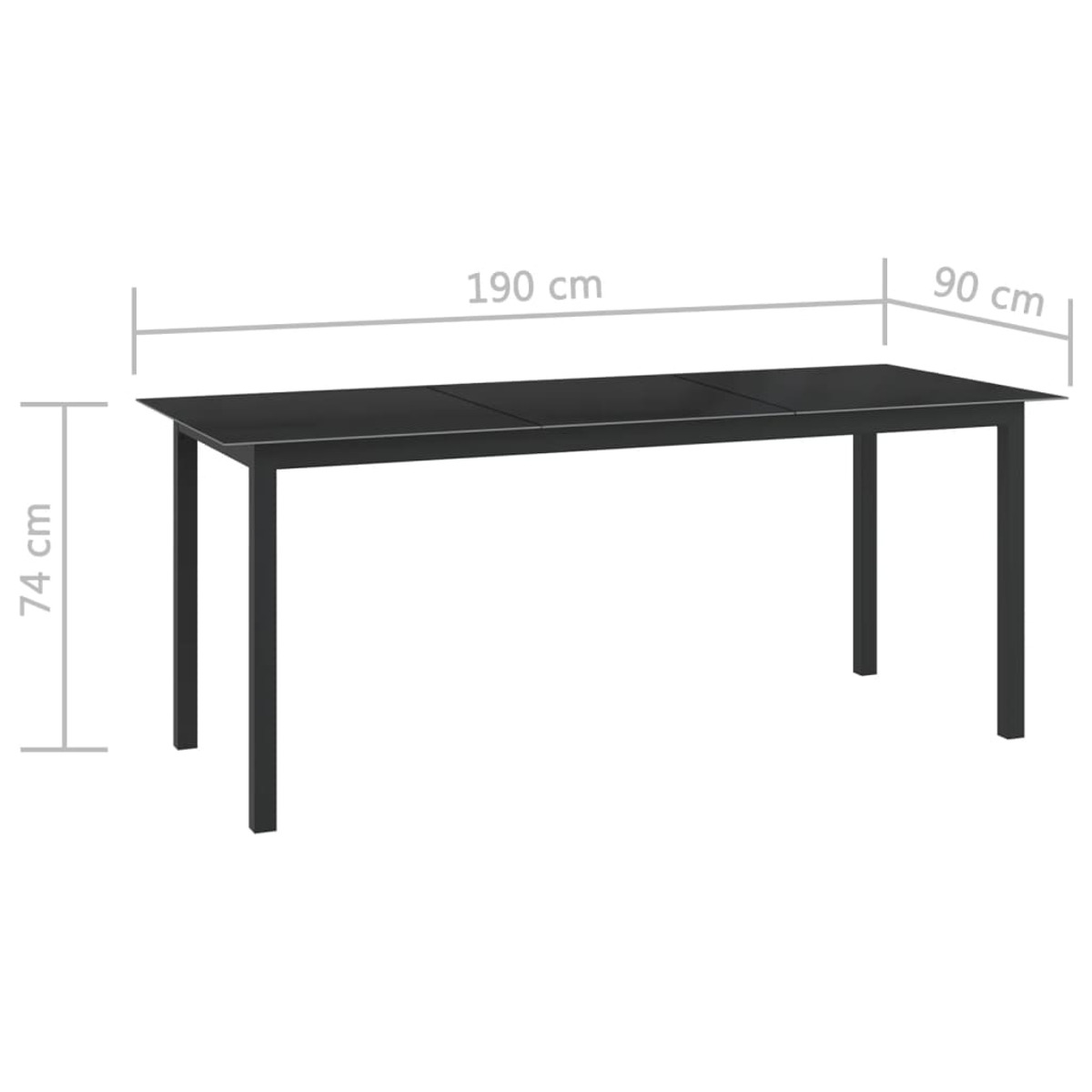 3070641 Gartentisch- Stuhlset, und VIDAXL Grau