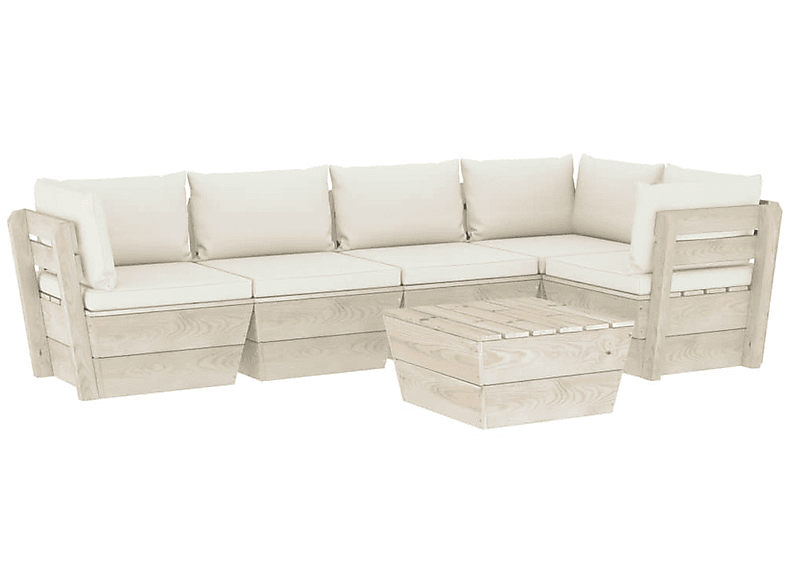 VIDAXL 3063566 Gartentisch- und Stuhlset, Weiß | Gartenmöbel Sets