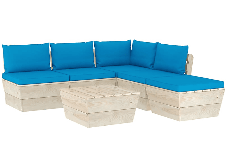 VIDAXL 3063544 Gartentisch- Stuhlset, Blau und