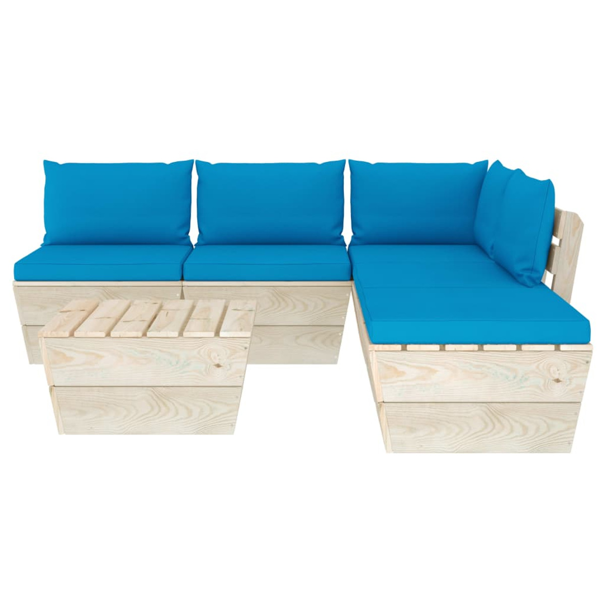VIDAXL 3063544 Gartentisch- Stuhlset, Blau und