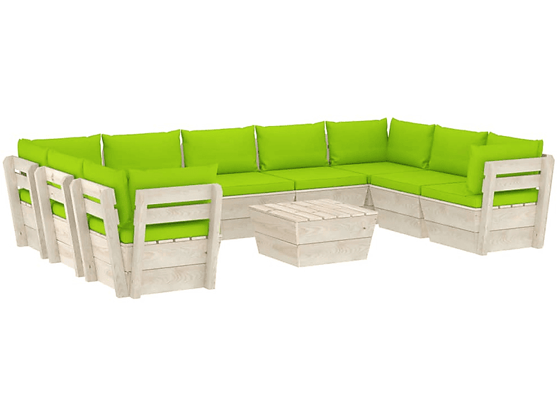 Stuhlset, VIDAXL und Gartentisch- Grün 3063635