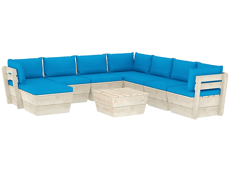 3063664 Stuhlset, Gartentisch- VIDAXL und Blau