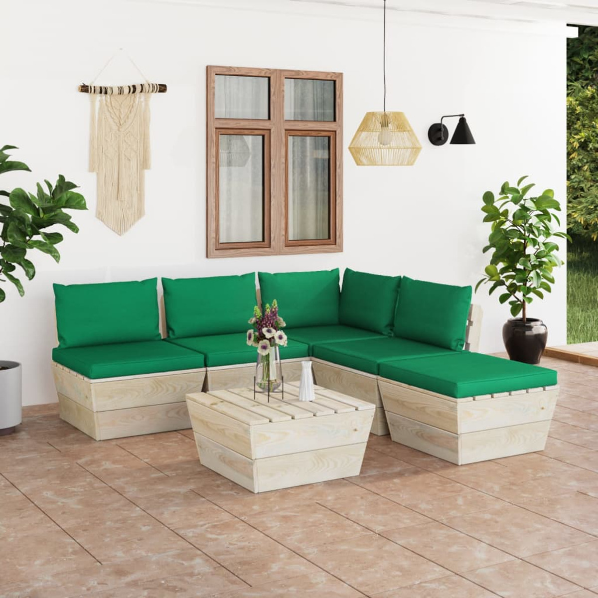 Grün Stuhlset, und VIDAXL 3063545 Gartentisch-