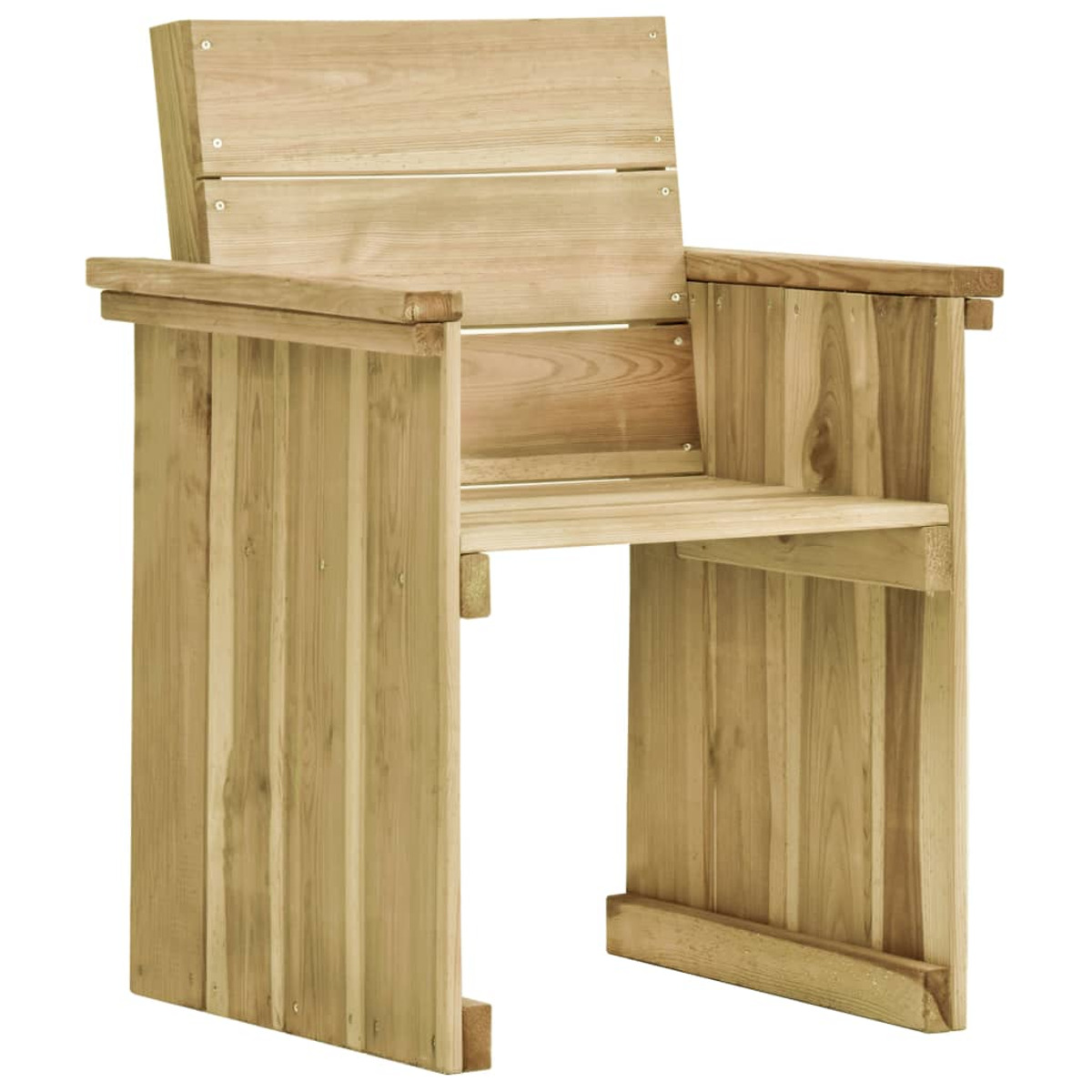 VIDAXL 3054428 Holzfarbe und Gartentisch- Stuhlset,