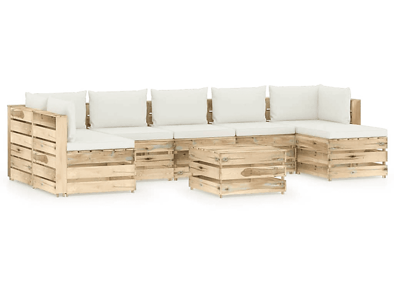 und VIDAXL Gartentisch- Stuhlset, 3074749 Grün