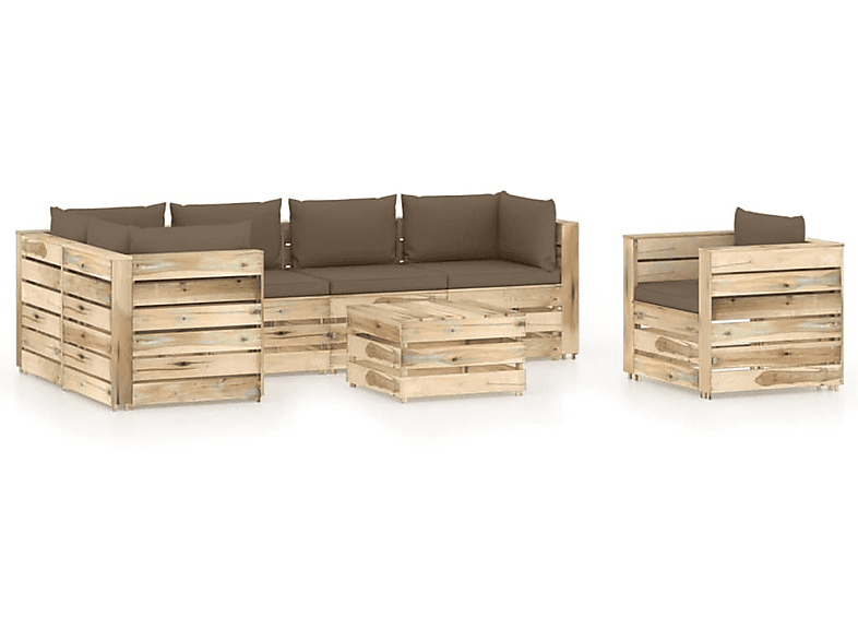 VIDAXL 3074875 Grün Gartentisch- Stuhlset, und