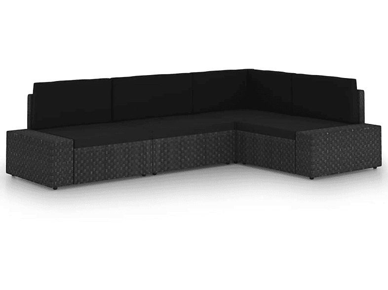 VIDAXL 3067132 Schwarz und Stuhlset, Gartentisch