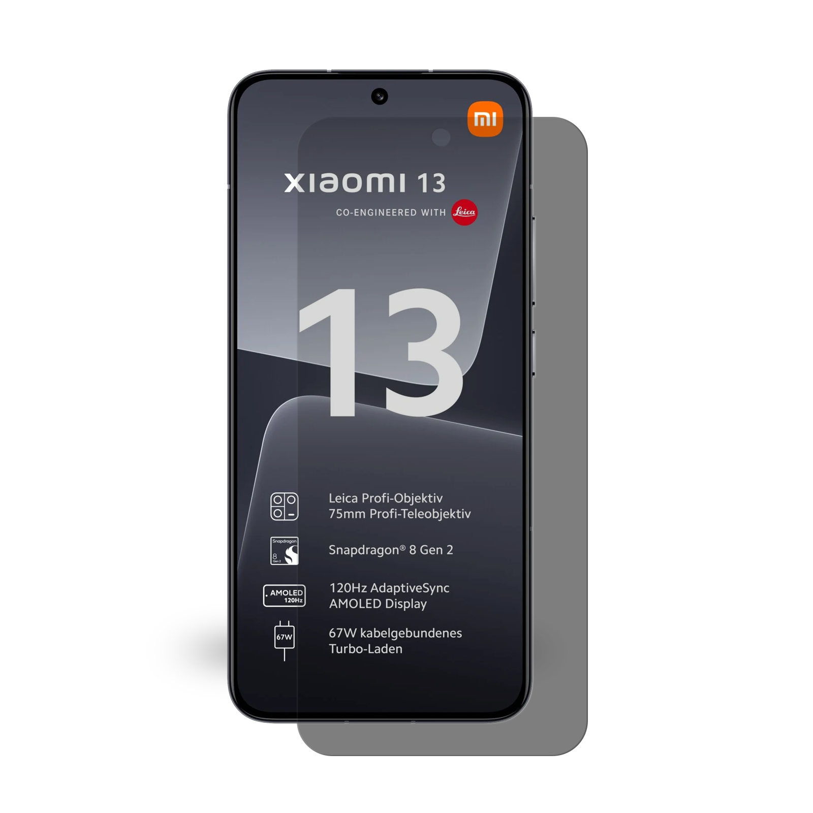 13) PROTECTORKING 4x Tempered Echtes Panzerhartglas BLICKSCHUTZ Xiaomi 9H Displayschutzfolie(für