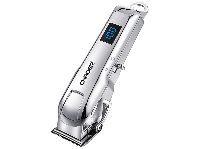 SYNTEK Friseur Silber USB Flüssigkeit Display Elektrische Haarschneider Rasierer Haarschneider Silber 
