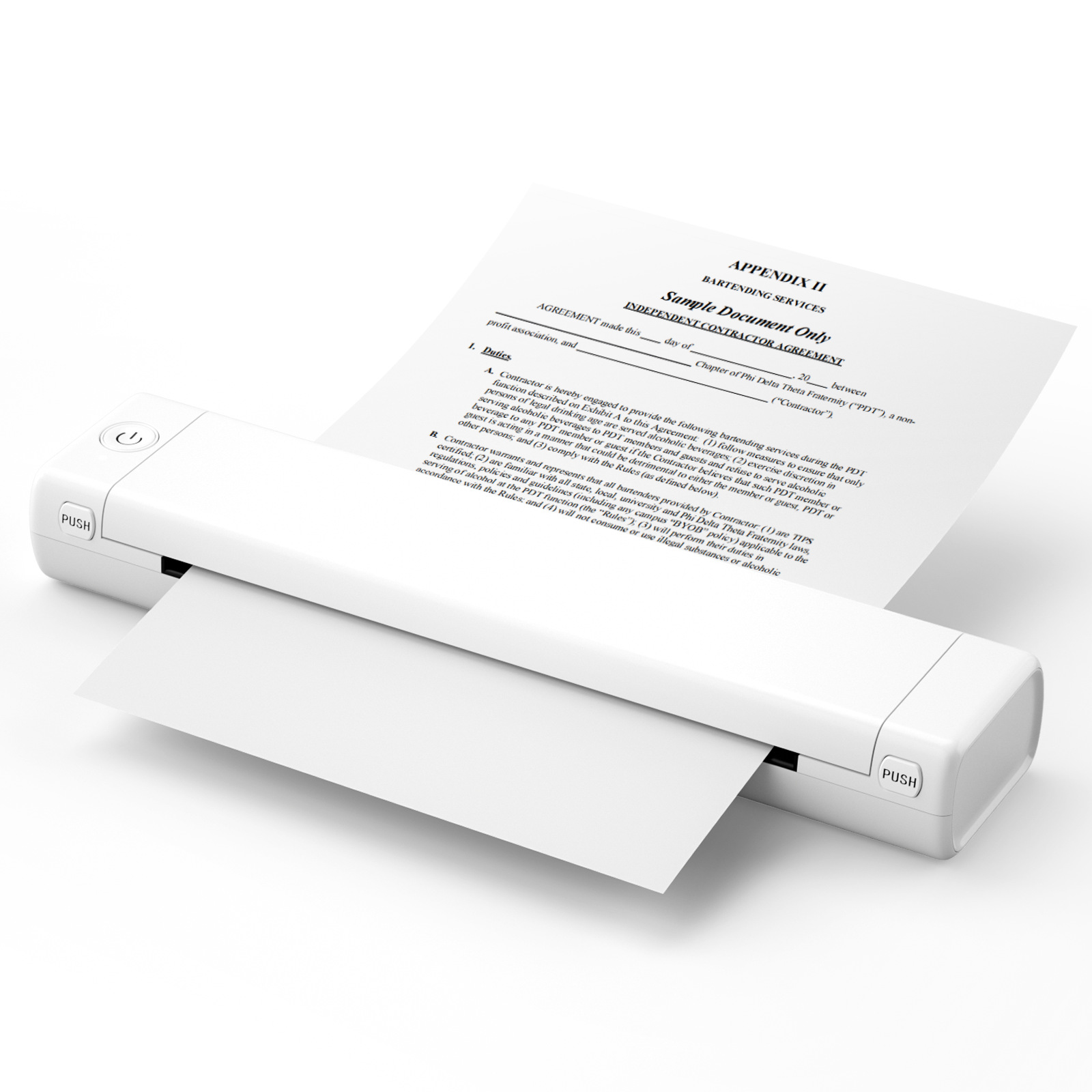 BYTELIKE A4 Thermodruck Papiere Ohne Thermo-Fehlerdrucker Mini Fotodrucker Hausaufgaben Büro Klein