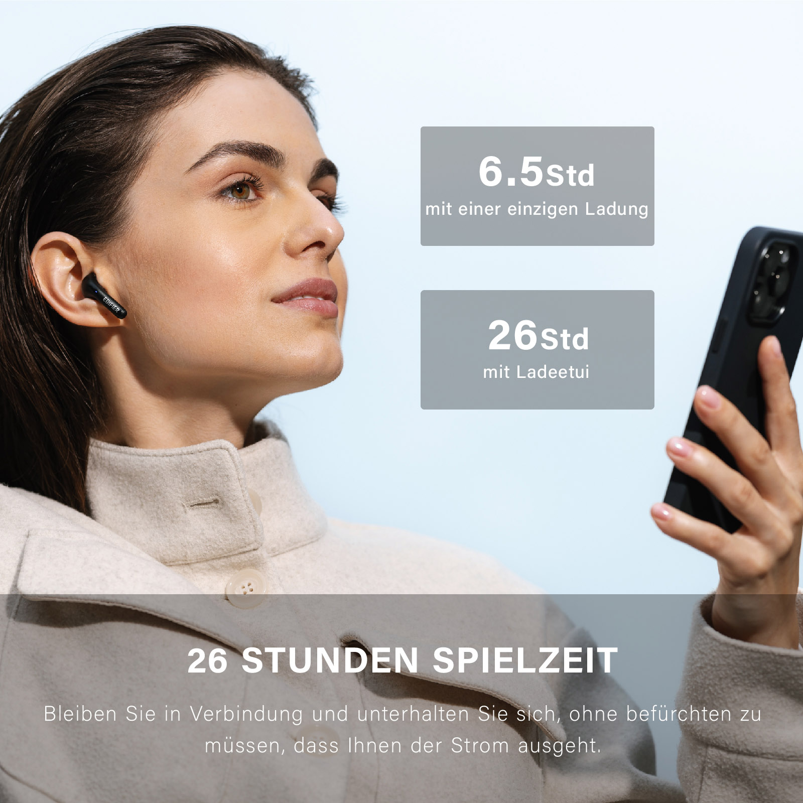 Schwarz Bluetooth X2s, Bluetooth-Kopfhörer EDIFIER In-ear