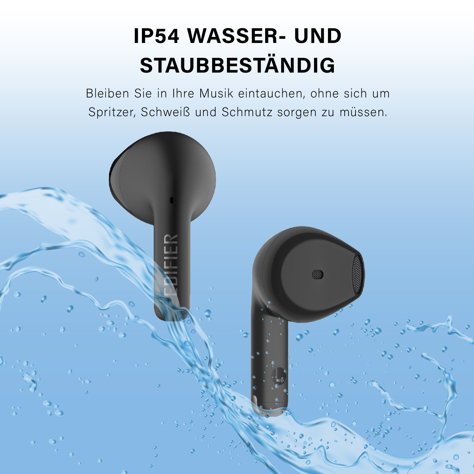 Schwarz Bluetooth X2s, Bluetooth-Kopfhörer EDIFIER In-ear