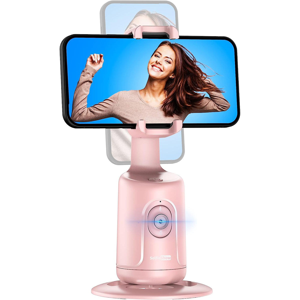 Gimbal DIIDA rosa AI Erkennung, Gimbal Smartphone, Handy 360° Selfie Selfie-Stick, Drehung, Halter