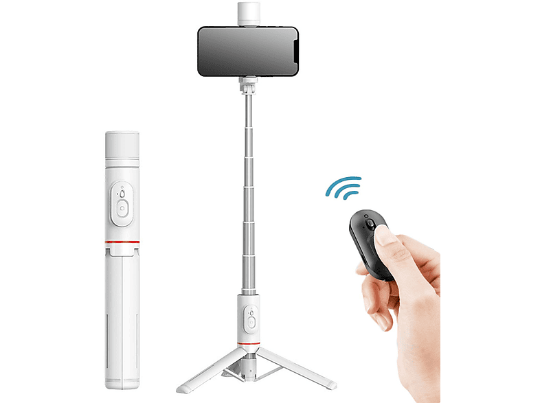 DIIDA Selfiestick, SelfieStange, Bluetooth Selfie Stock Stativ, mit Aufhelllicht SelfieStick