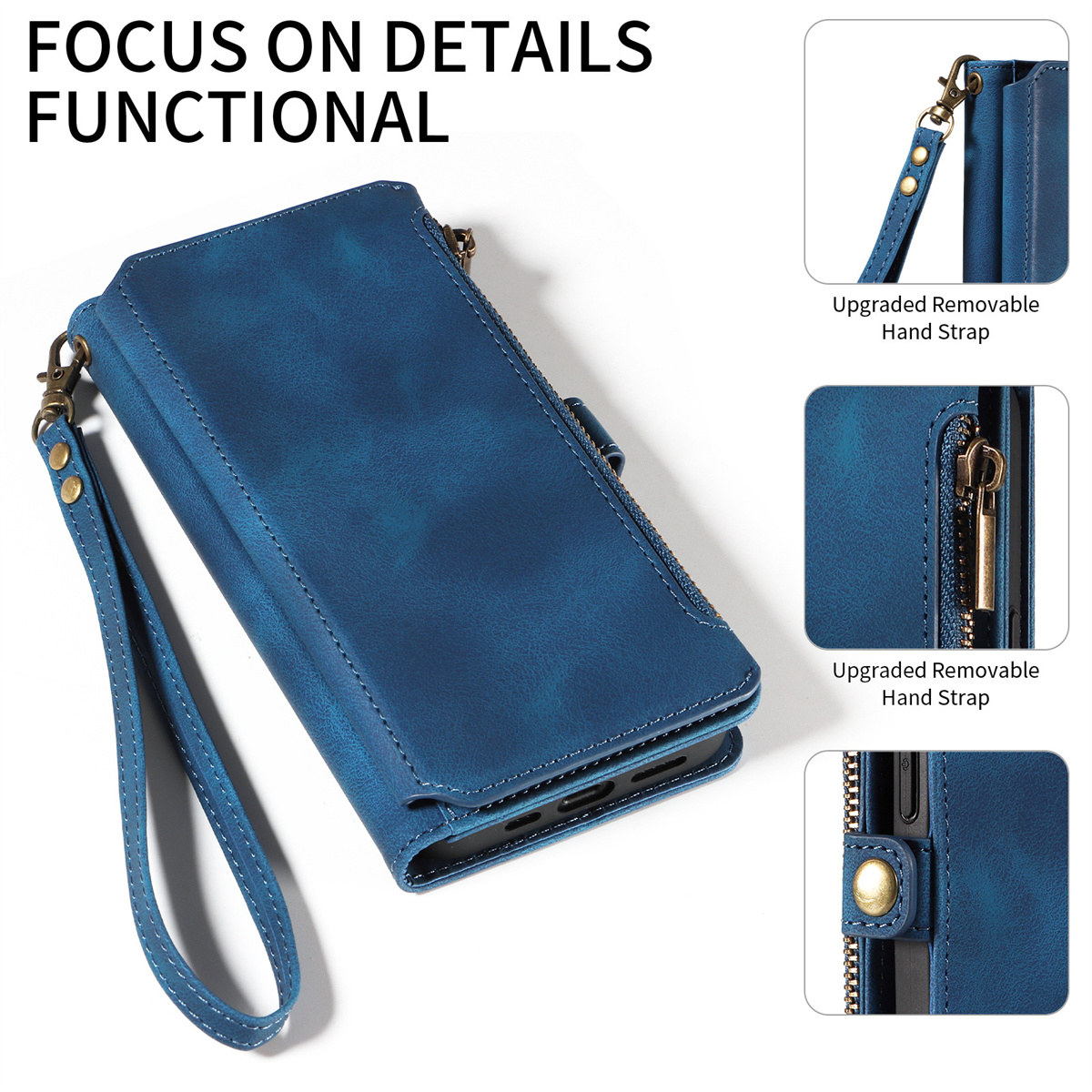 blau Holster, Multifunktionale Samsung verschleißfest, Reißverschlusstasche benutzen, S23 Samsung, einfach und zu SYNTEK - Serie, sicher