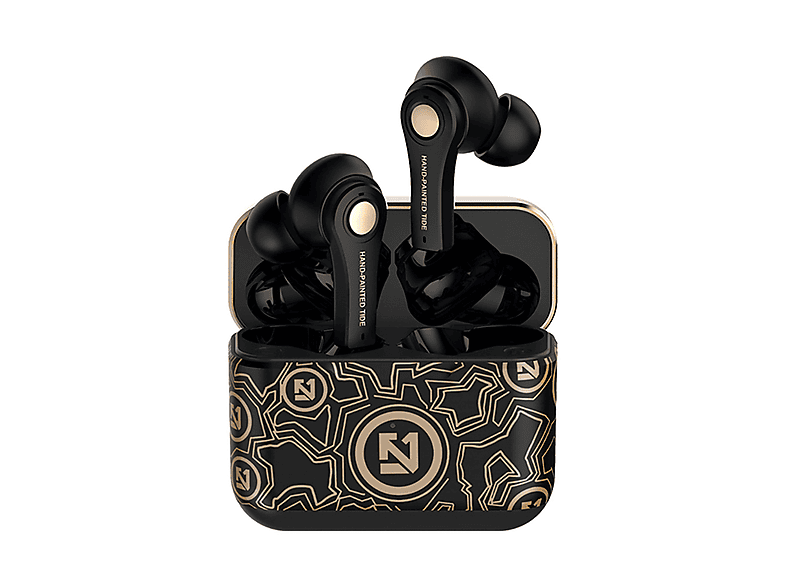 SYNTEK Bluetooth Headset Schwarz Kabelloses In-Ear Wasserdichtes Headset mit Geräuschunterdrückung, In-ear Bluetooth Kopfhörer Bluetooth schwarz