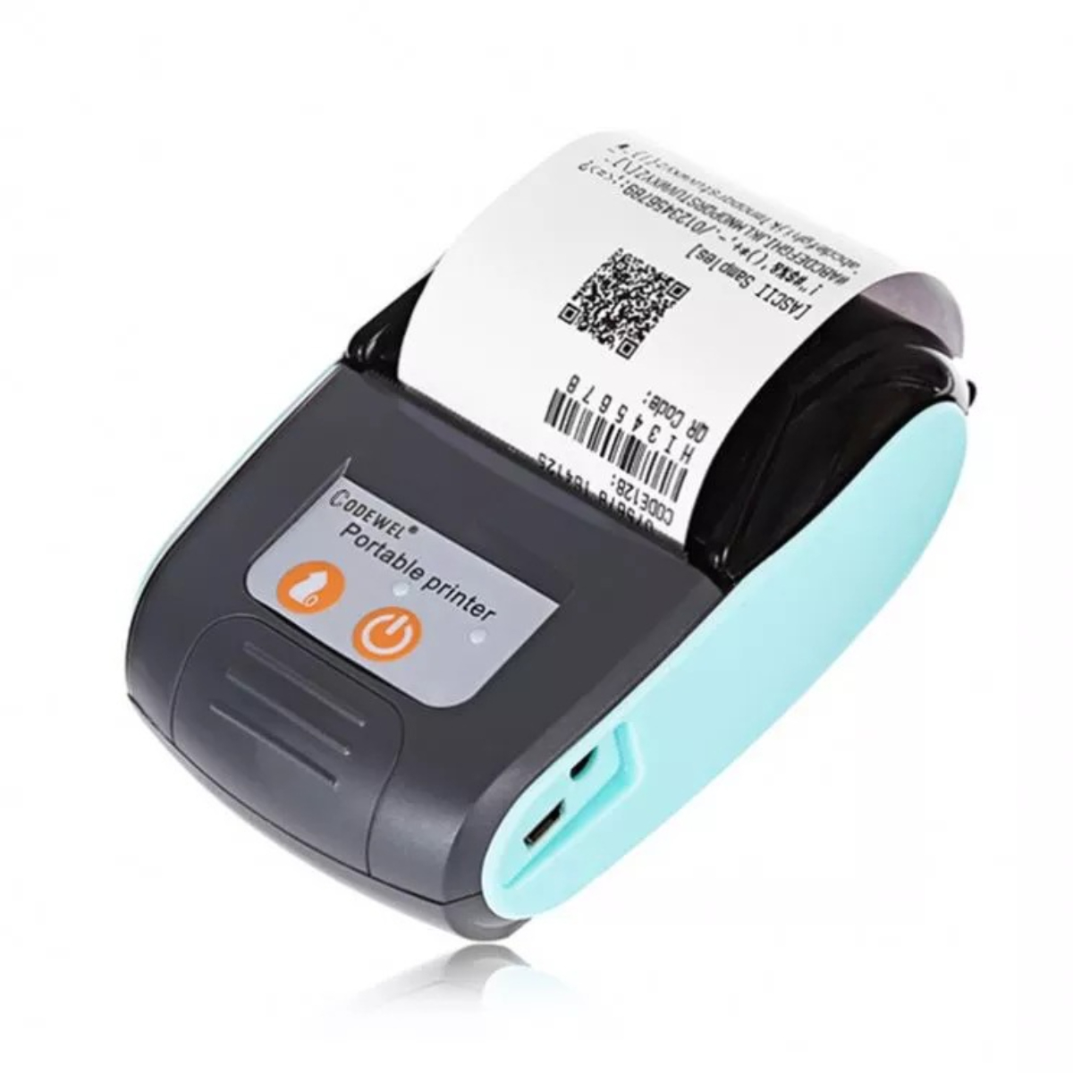 BYTELIKE Kleines Miniatur Ticket nehmen tragbarer Bestellung Thermodrucker Kassierer Thermodrucker Takeaway Ticket Thermodruck Handheld